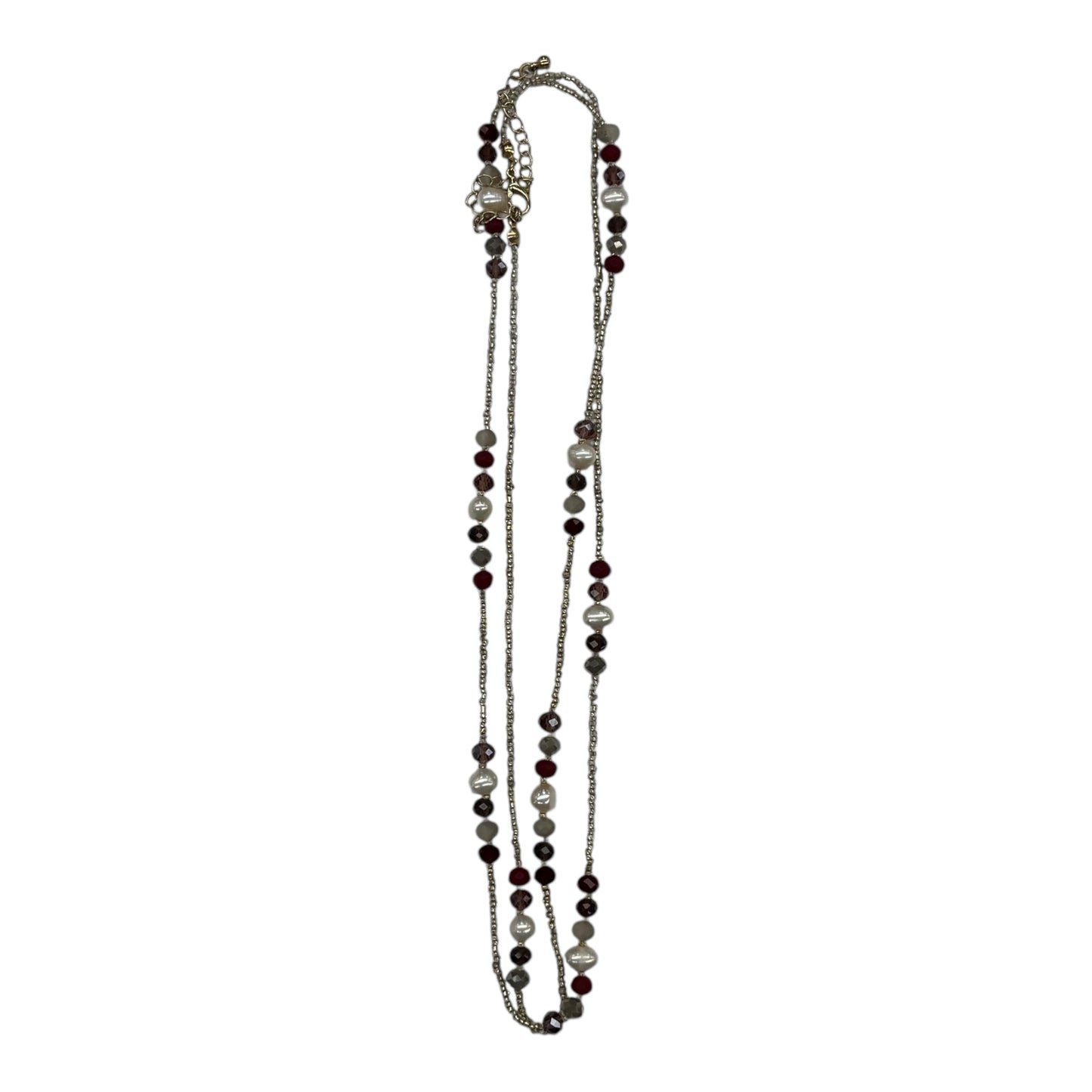 Necklace Layered By Clothes Mentor In Gold & Red