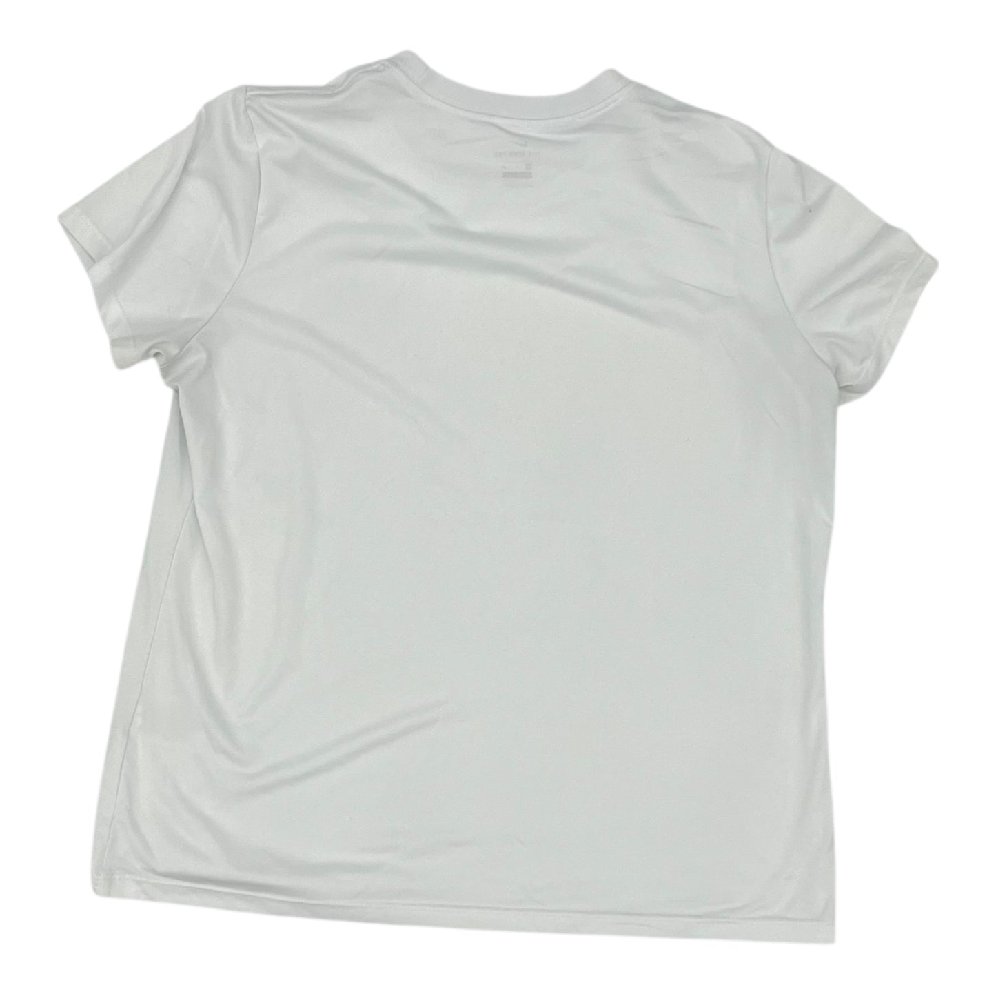 Athletic Top Ss By Nike In White, Size:Xl