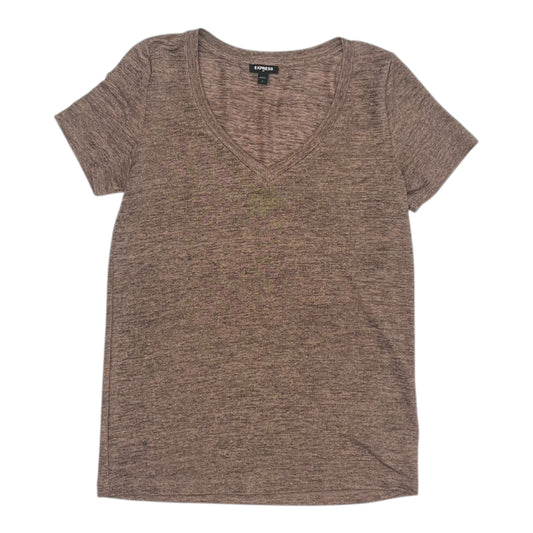 Top Ss By Express In Tan, Size:S