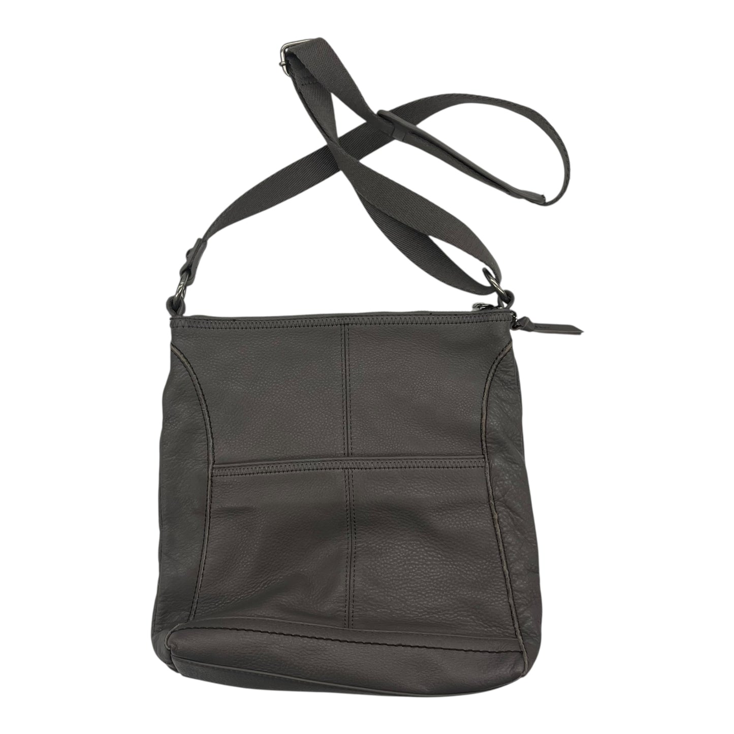 Crossbody Leather By The Sak In Grey, Size:Large