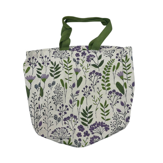 Tote By Clothes Mentor In Green & Purple, Size:Medium