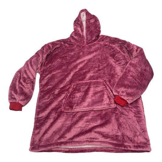 Poncho By Clothes Mentor In Maroon, Size:Osfm