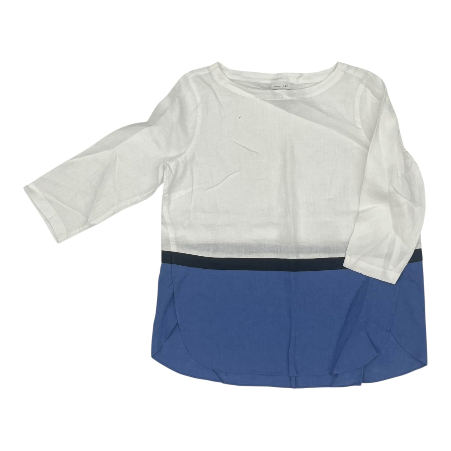 Blouse 3/4 Sleeve By J. Jill In White, Size:S