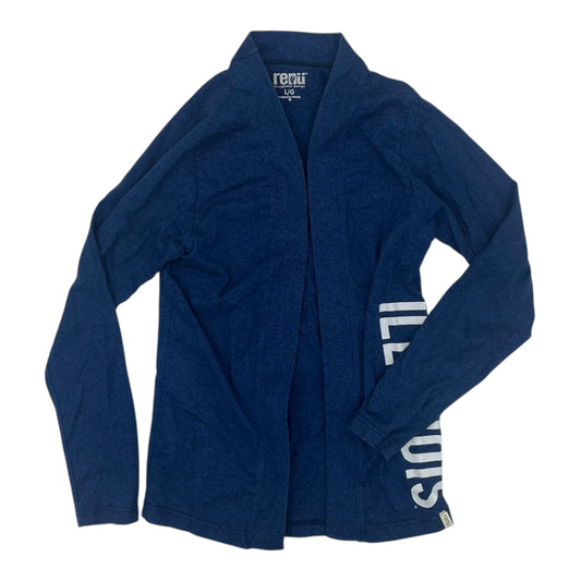 Cardigan By Clothes Mentor In Blue, Size:L