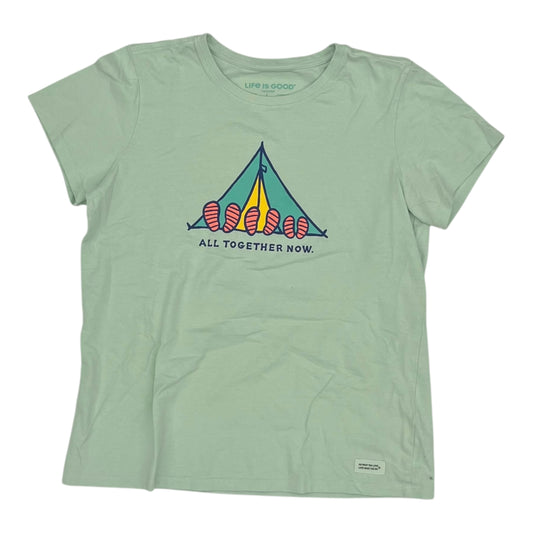 Top Ss By Life Is Good In Green, Size:L