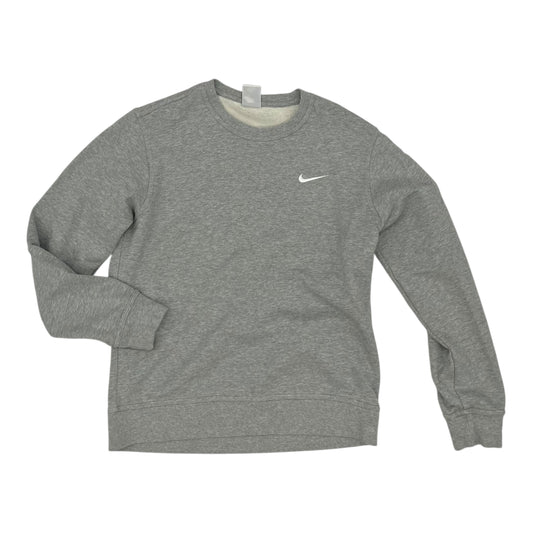 Athletic Sweatshirt Crewneck By Nike In Grey, Size:M
