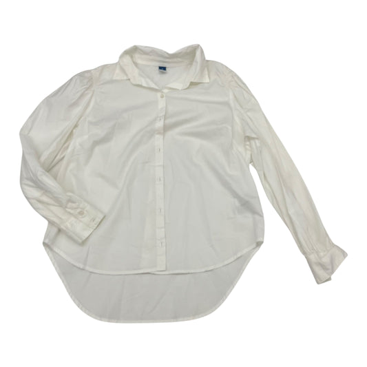 Blouse Ls By Old Navy In White, Size:M