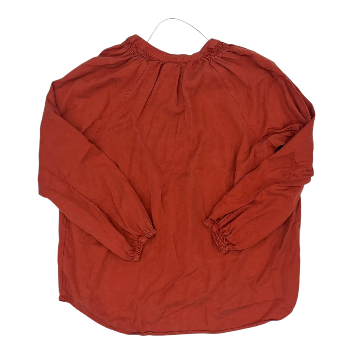 Blouse Ls By Terra & Sky In Orange, Size:1X