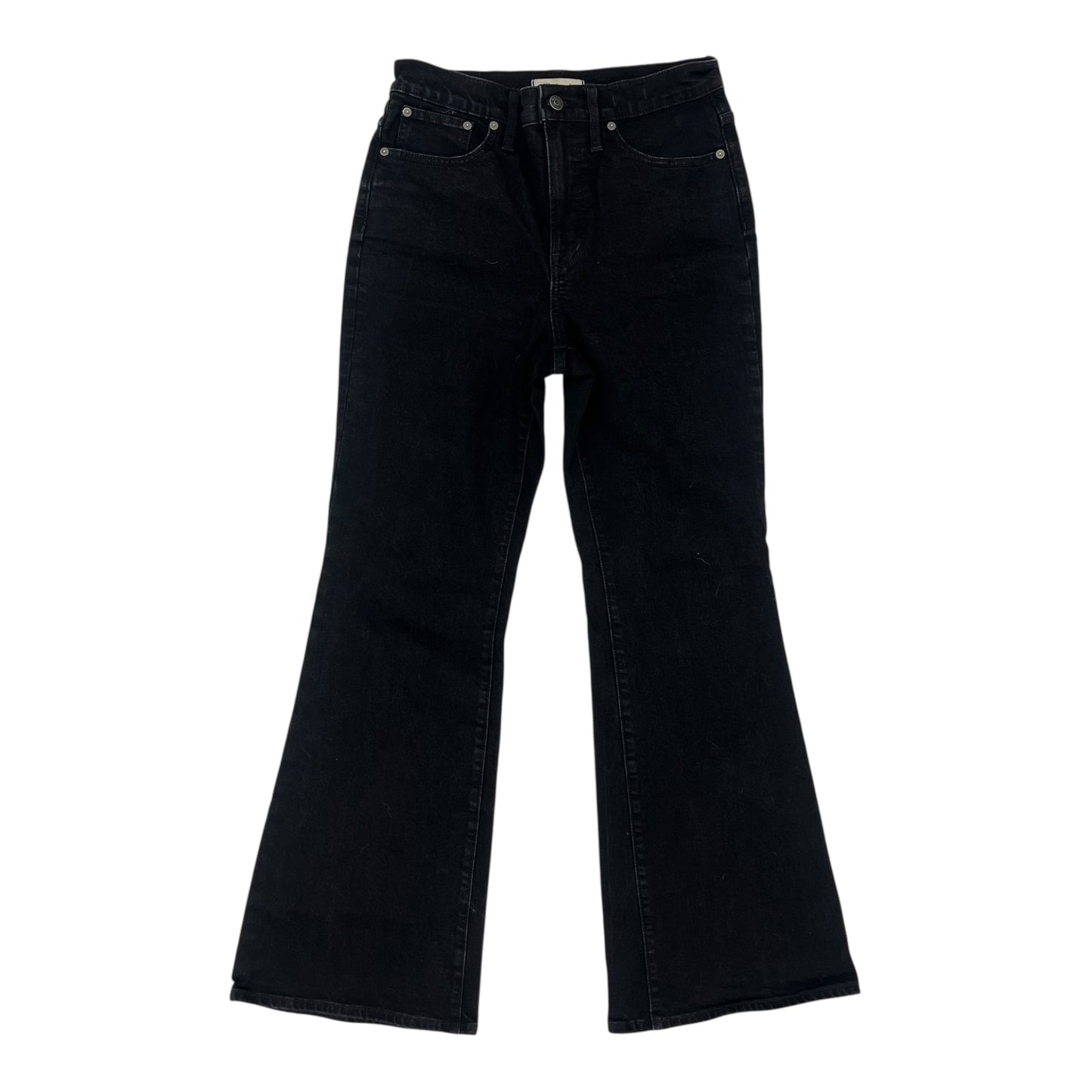 Jeans Flared By Madewell In Black Denim, Size:6