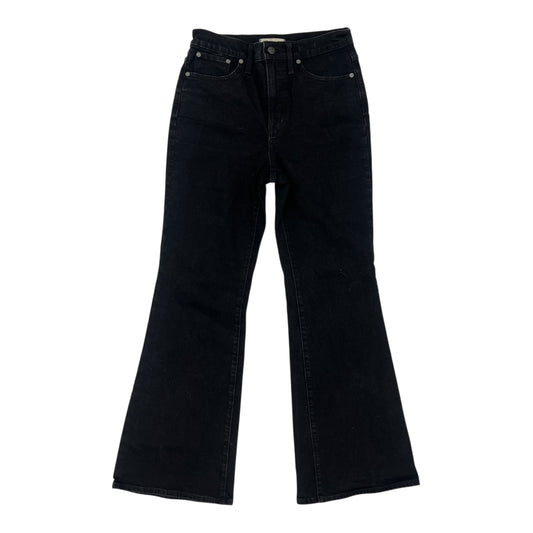 Jeans Flared By Madewell In Black Denim, Size:6