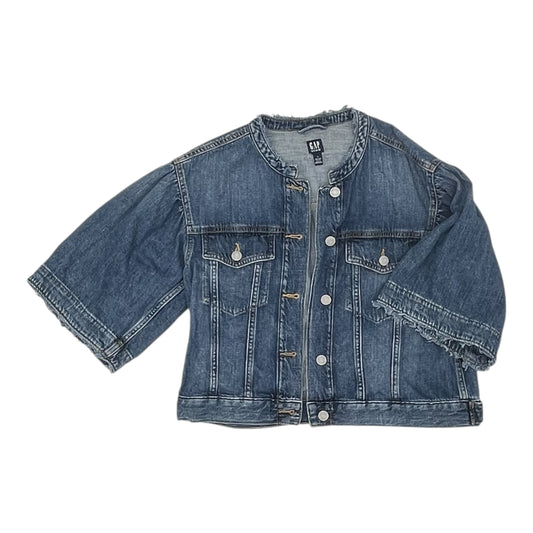 Jacket Denim By Gap In Blue Denim, Size:M