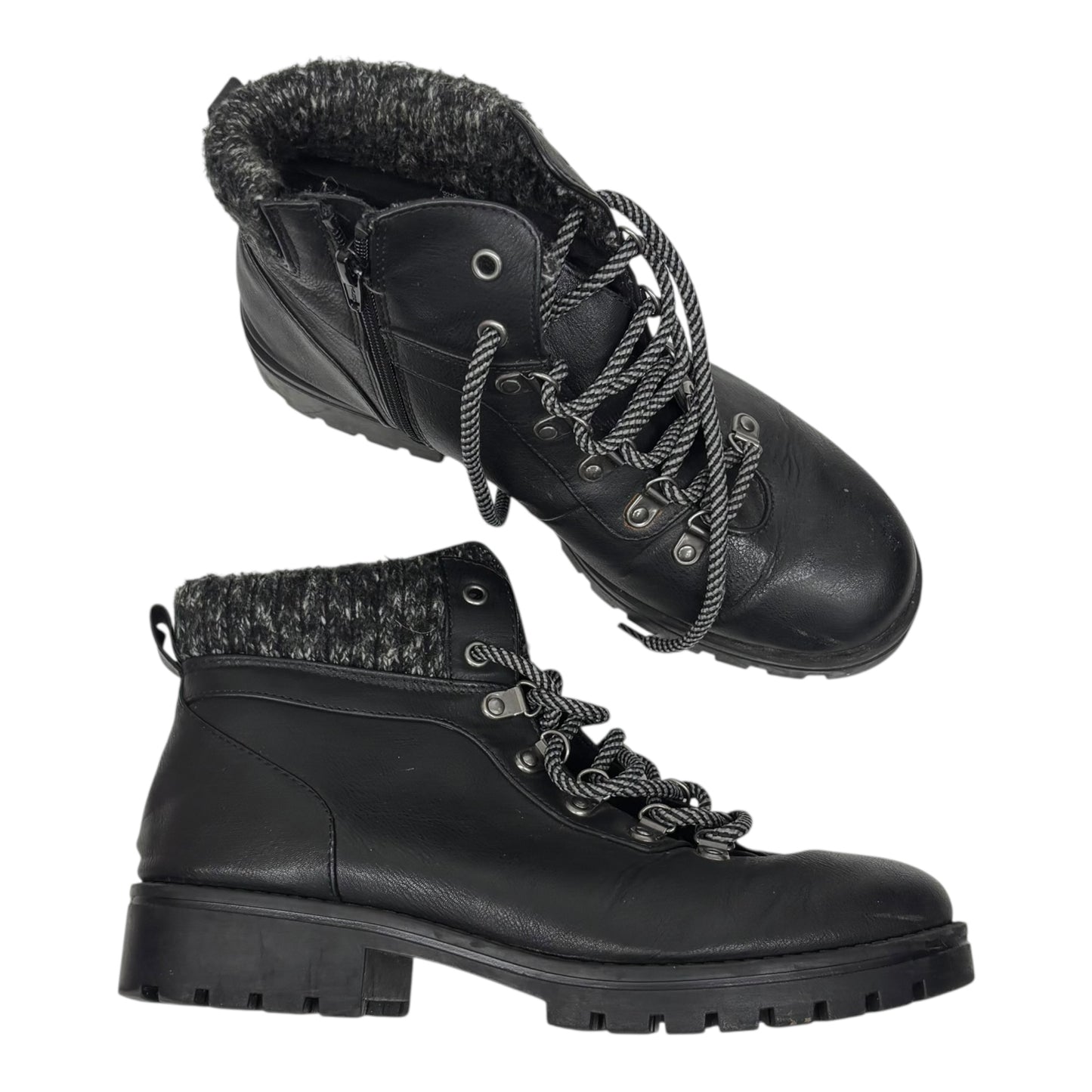 Boots Ankle Flats By Cmf In Black, Size:9