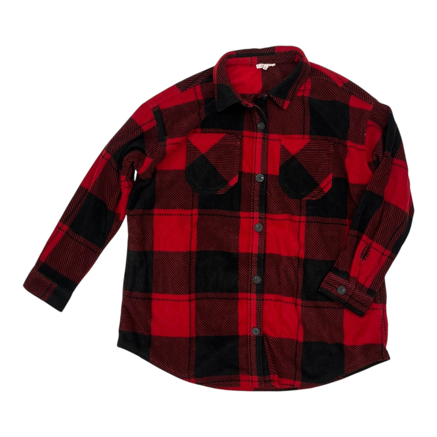 Jacket Shirt By Maurices In Black & Red, Size:Xl