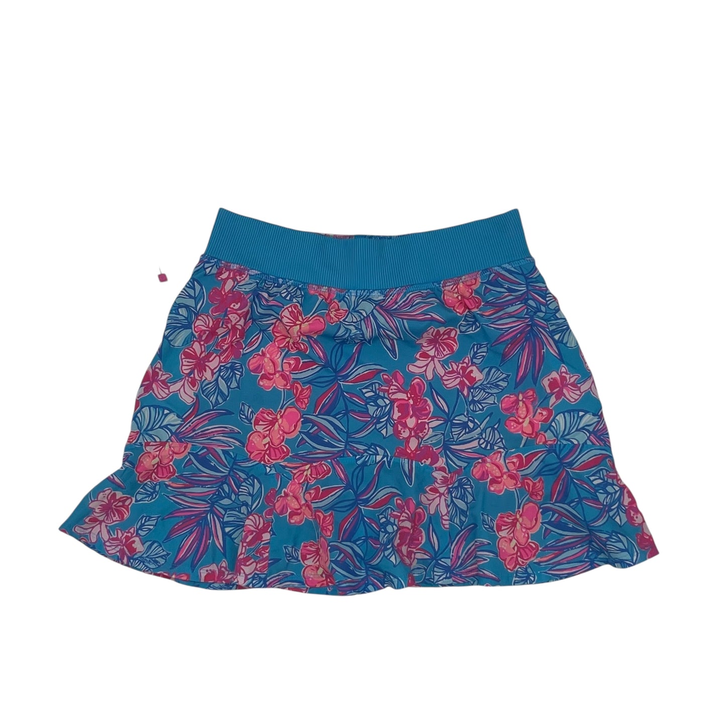 Skort Designer By Lilly Pulitzer In Blue & Pink, Size:Xxs