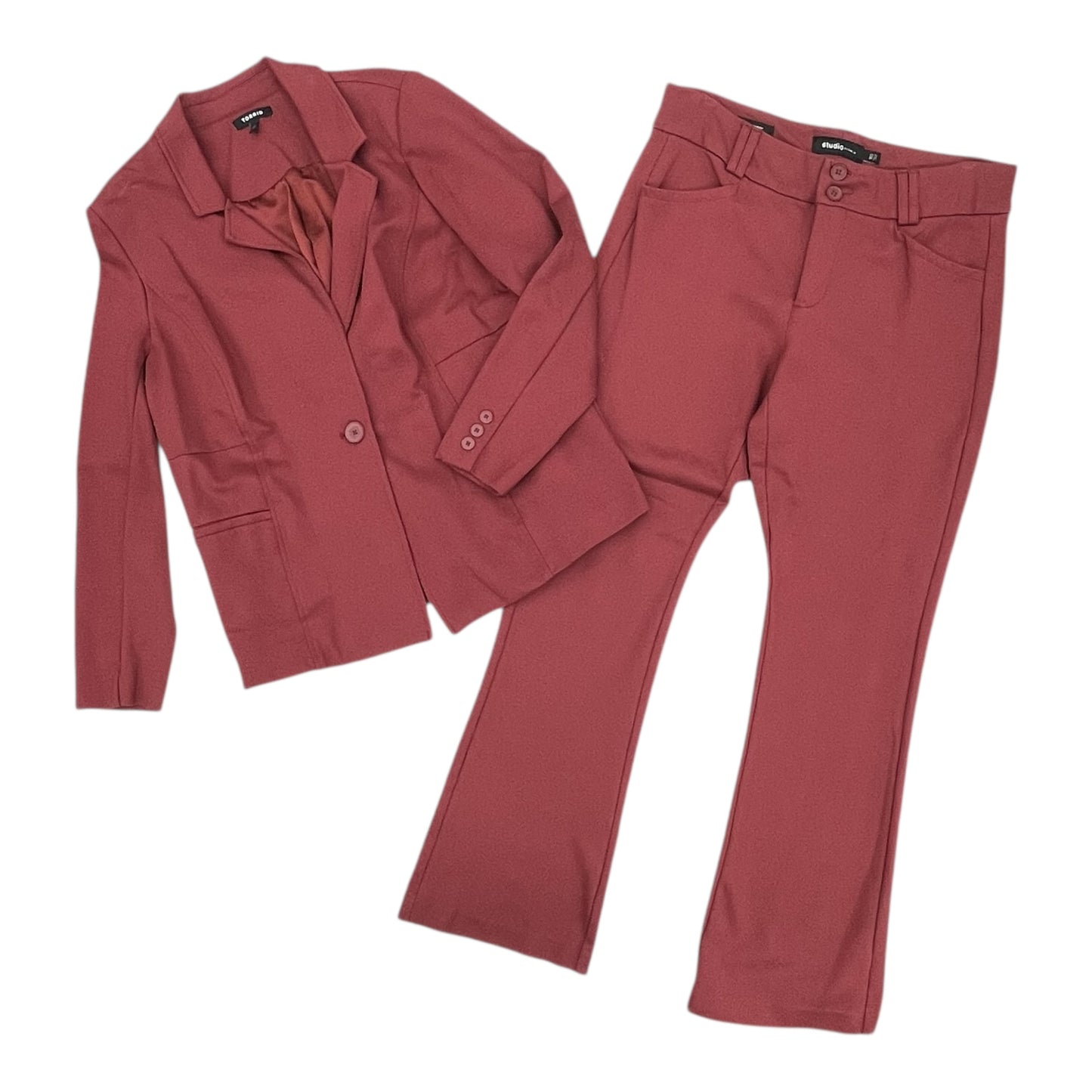 Pants Set 2Pc By Studio In Red, Size:Xl
