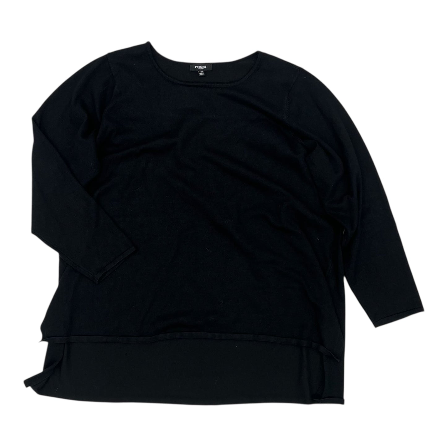 Sweater By Premise In Black, Size:3X