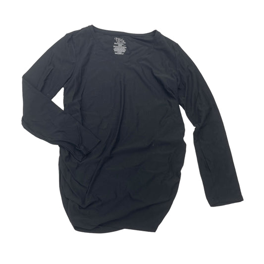 BLACK MAT TOP LS by TIME AND TRU Size:S