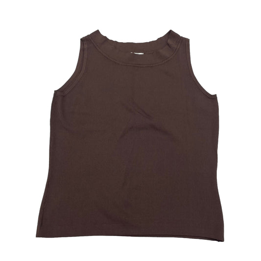 BROWN DRESSBARN TOP SLEEVELESS, Size S