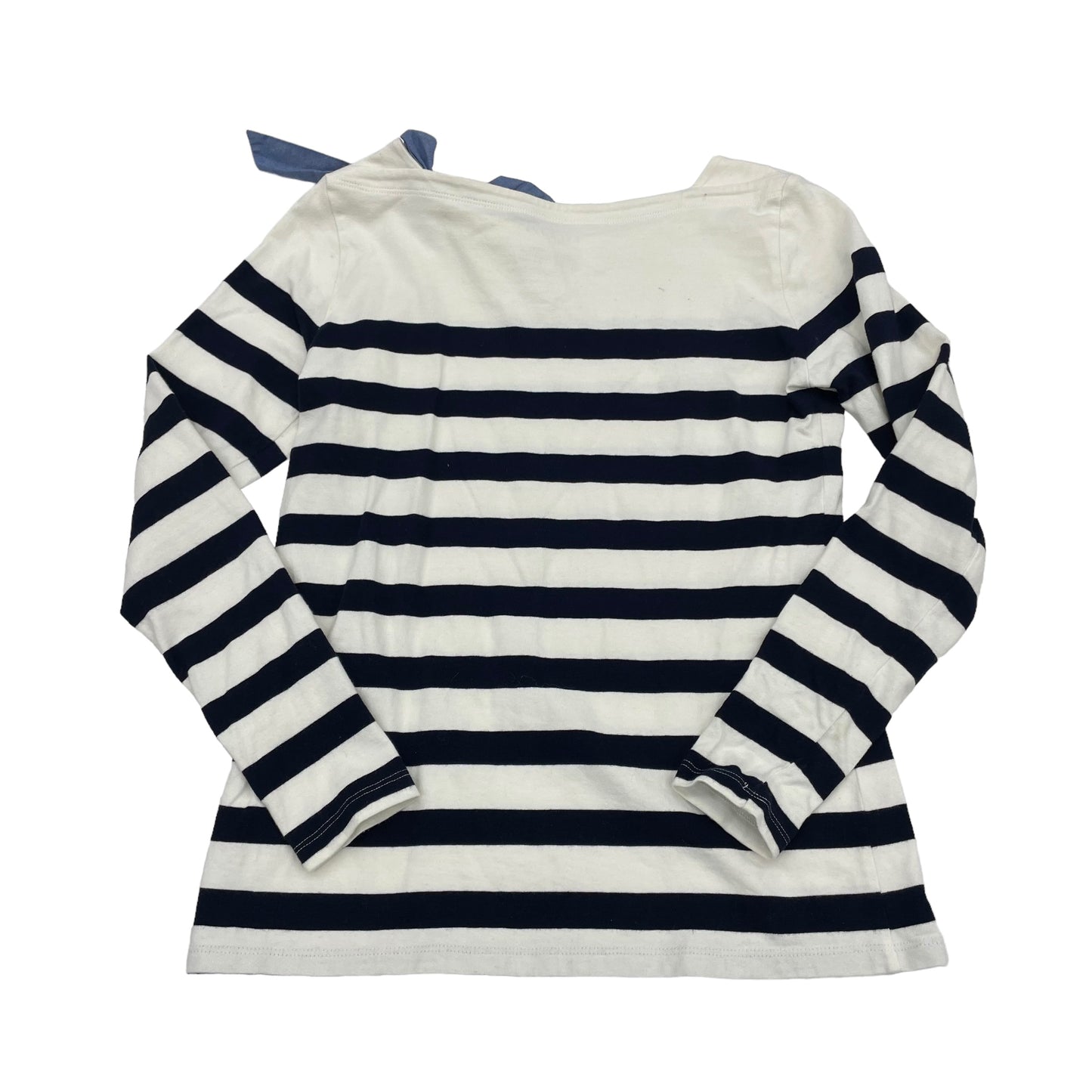 BLUE & WHITE TOP LS by TALBOTS Size:PETITE