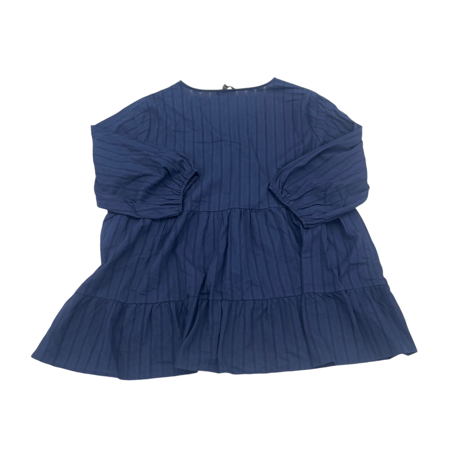 Top Ls By Suzanne Betro In Navy, Size:2X