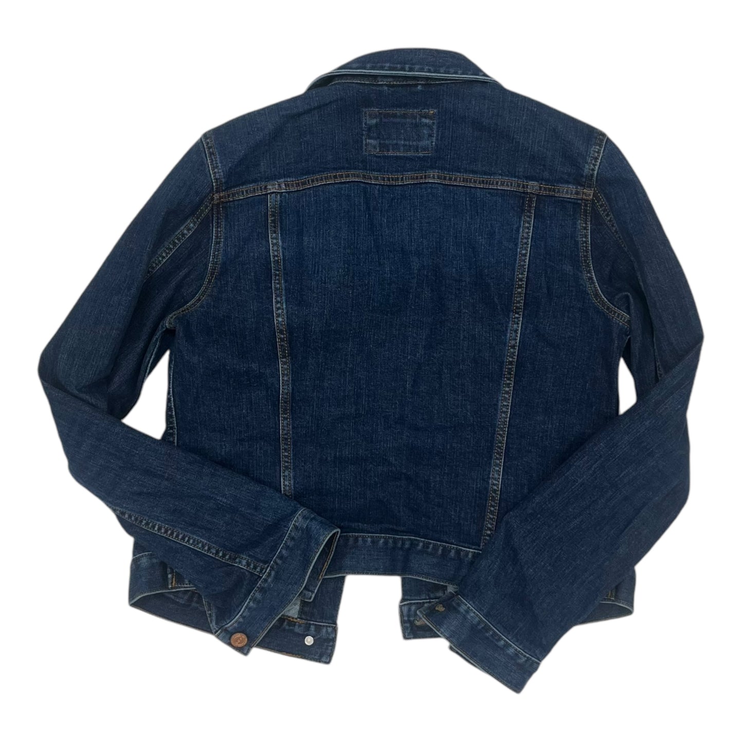 Jacket Denim By Loft In Blue Denim, Size:M