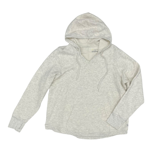 Sweatshirt Hoodie By Tek Gear In Cream, Size:1X