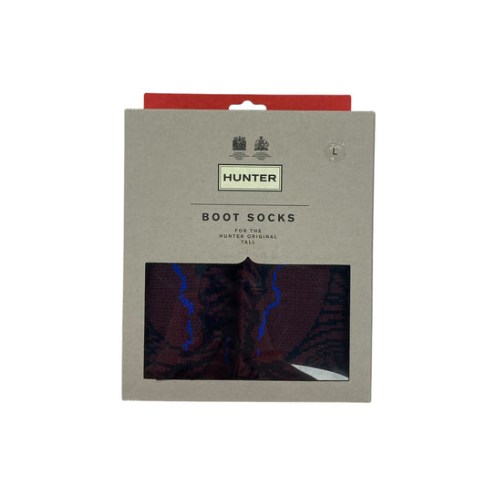 Socks By Hunter In Maroon, Size:L