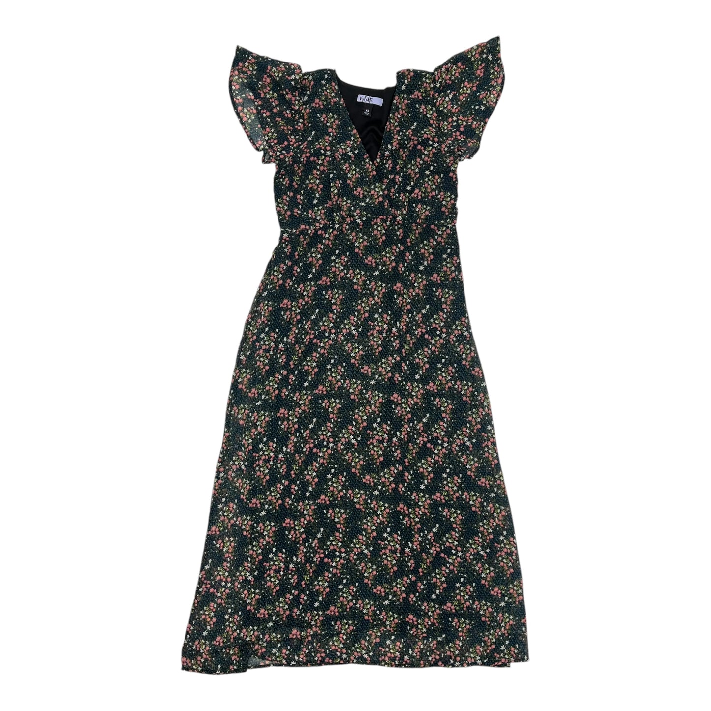 Dress Party Midi By Clothes Mentor In Green, Size:Xs