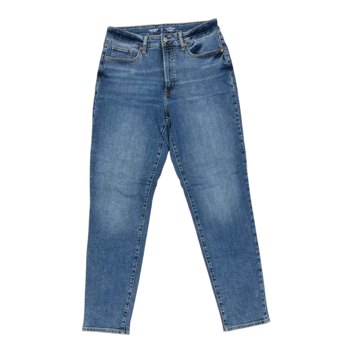 Jeans Straight By Old Navy In Blue Denim, Size:10L