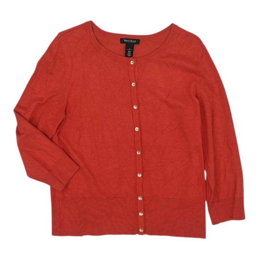Cardigan By White House Black Market In Orange, Size:L