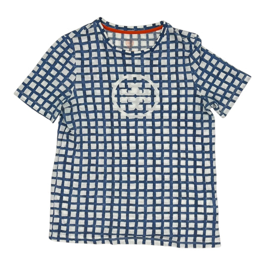 Top Ss Designer By Tory Burch In Blue & White, Size:S