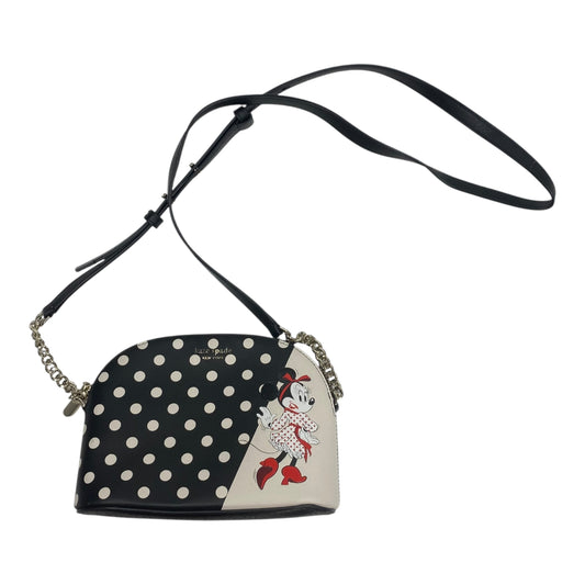 Crossbody Designer By Kate Spade In Black & Cream, Size:Small
