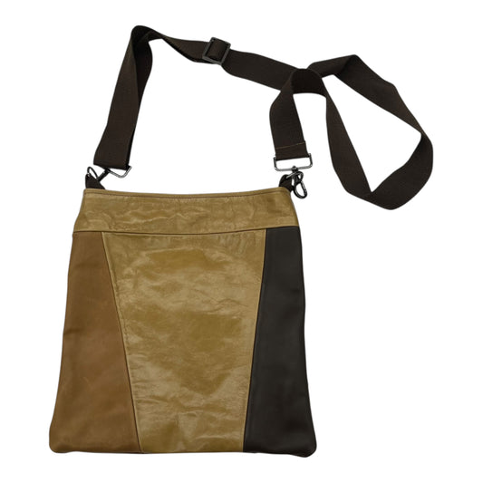 Crossbody Leather By Clothes Mentor In Brown, Size:Medium