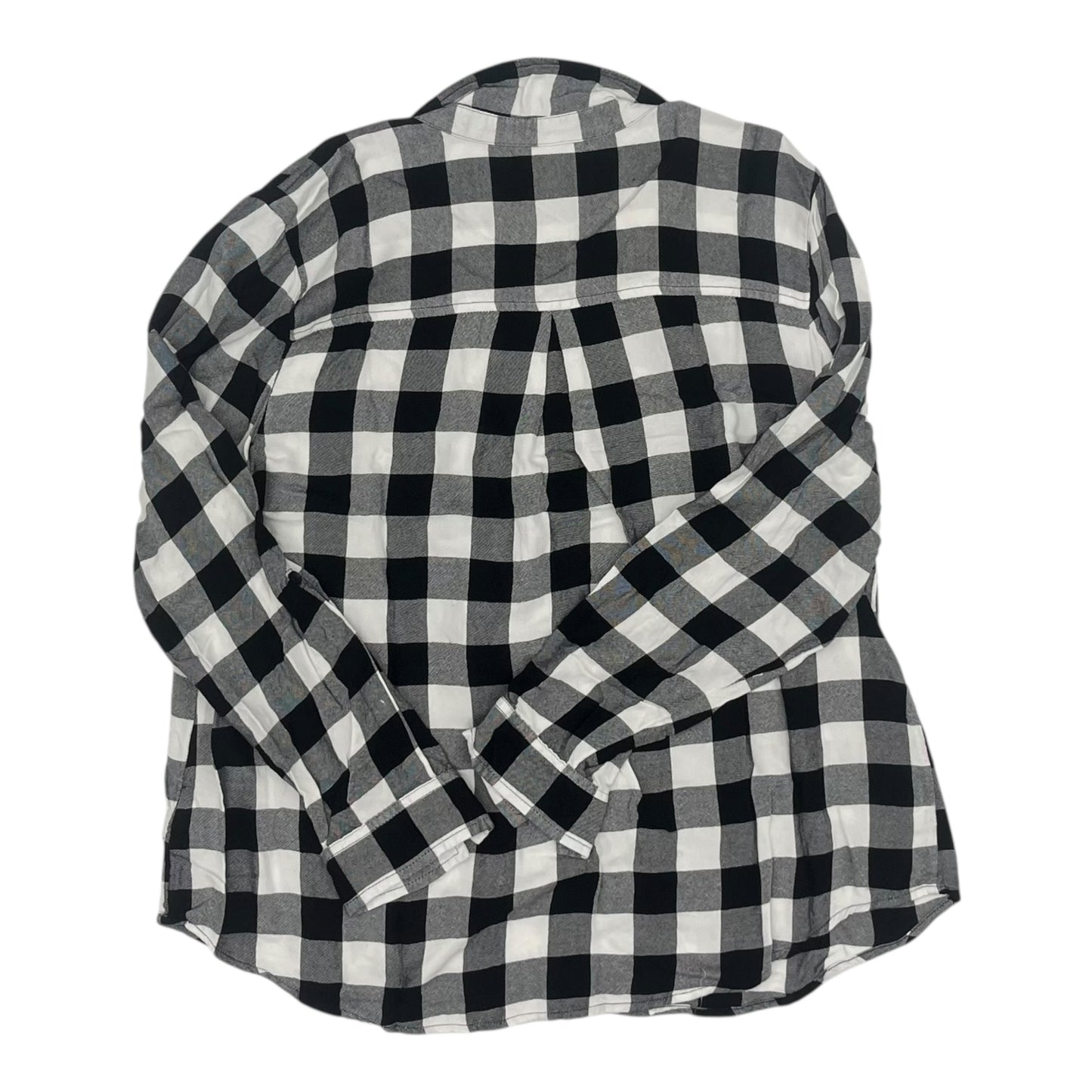 Top Ls By Time And Tru In Black & White, Size:Xl