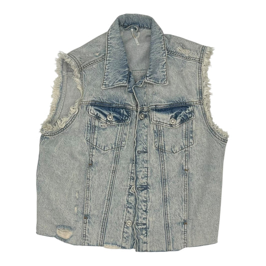 Vest Other By Free People In Blue Denim, Size:S