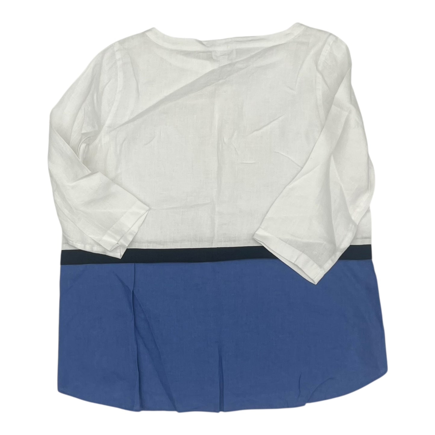 Blouse 3/4 Sleeve By J. Jill In White, Size:S