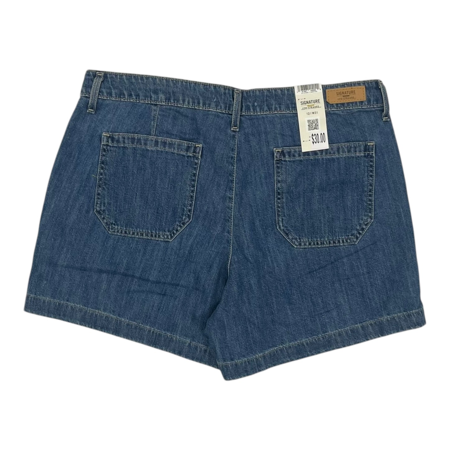 Shorts By Levis In Blue Denim, Size:12