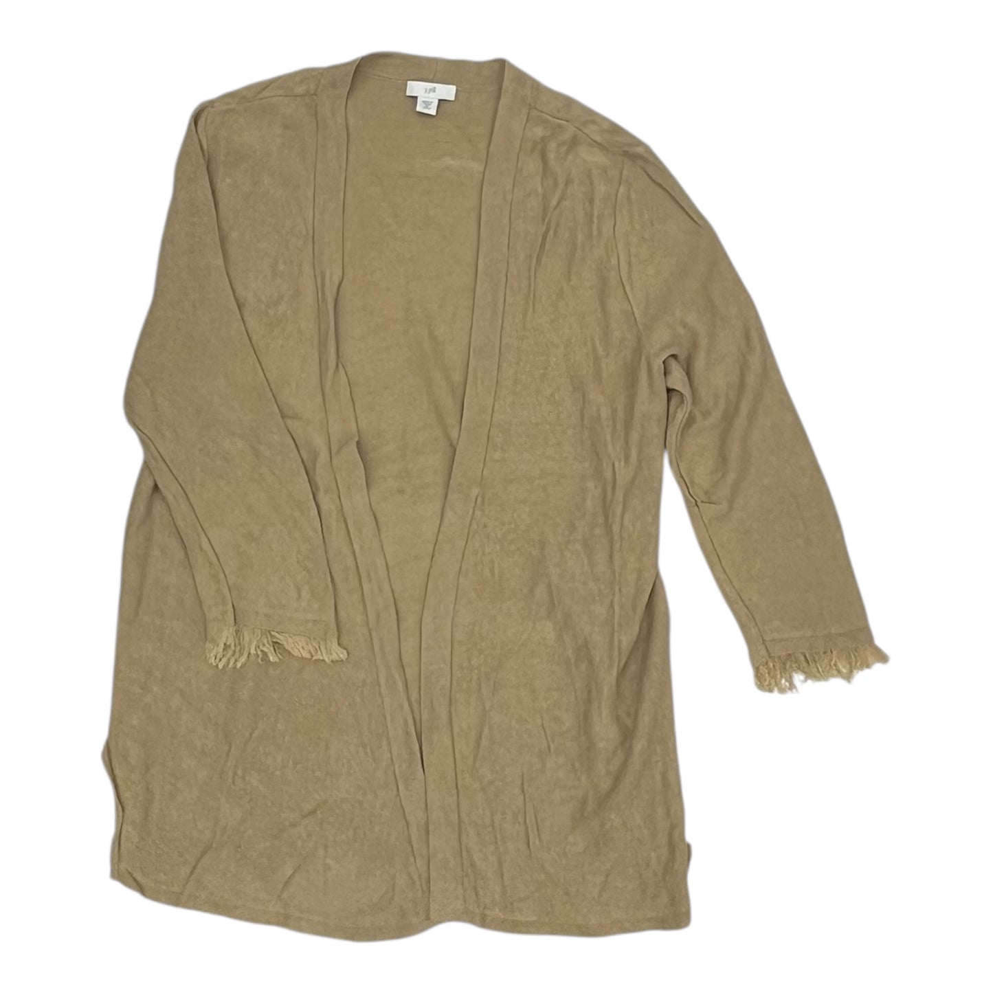 Cardigan By J. Jill In Tan, Size:Mp