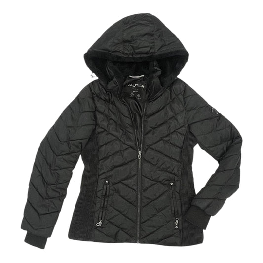 Coat Puffer & Quilted By Nautica In Black, Size:M