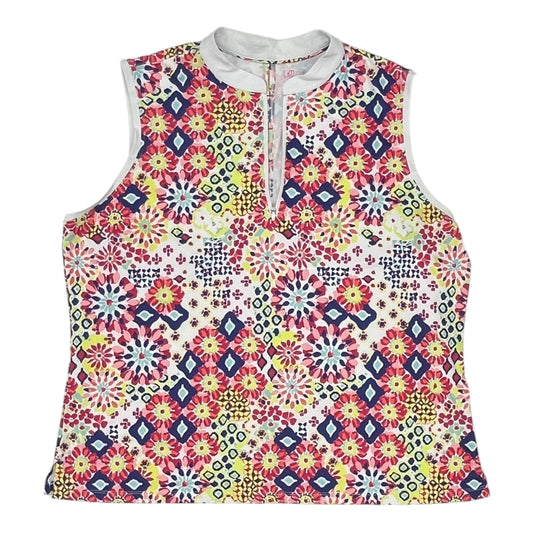 Athletic Tank Top By Clothes Mentor In White, Size:2X