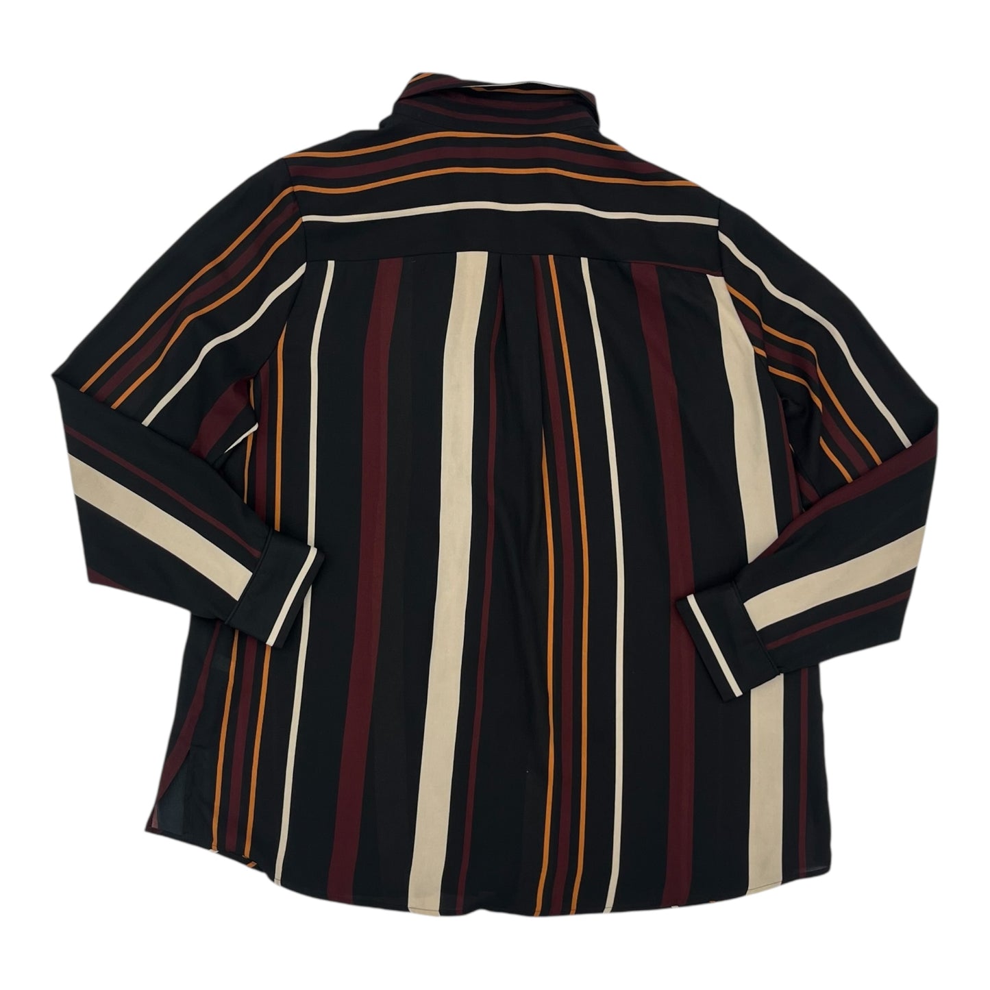 BLOUSE LS by WHO WHAT WEAR In BLACK, Size: XXL