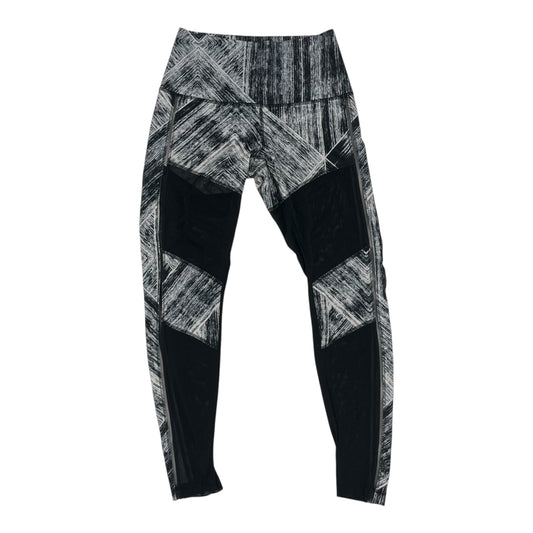 Athletic Leggings By Lululemon In Black & White, Size:M
