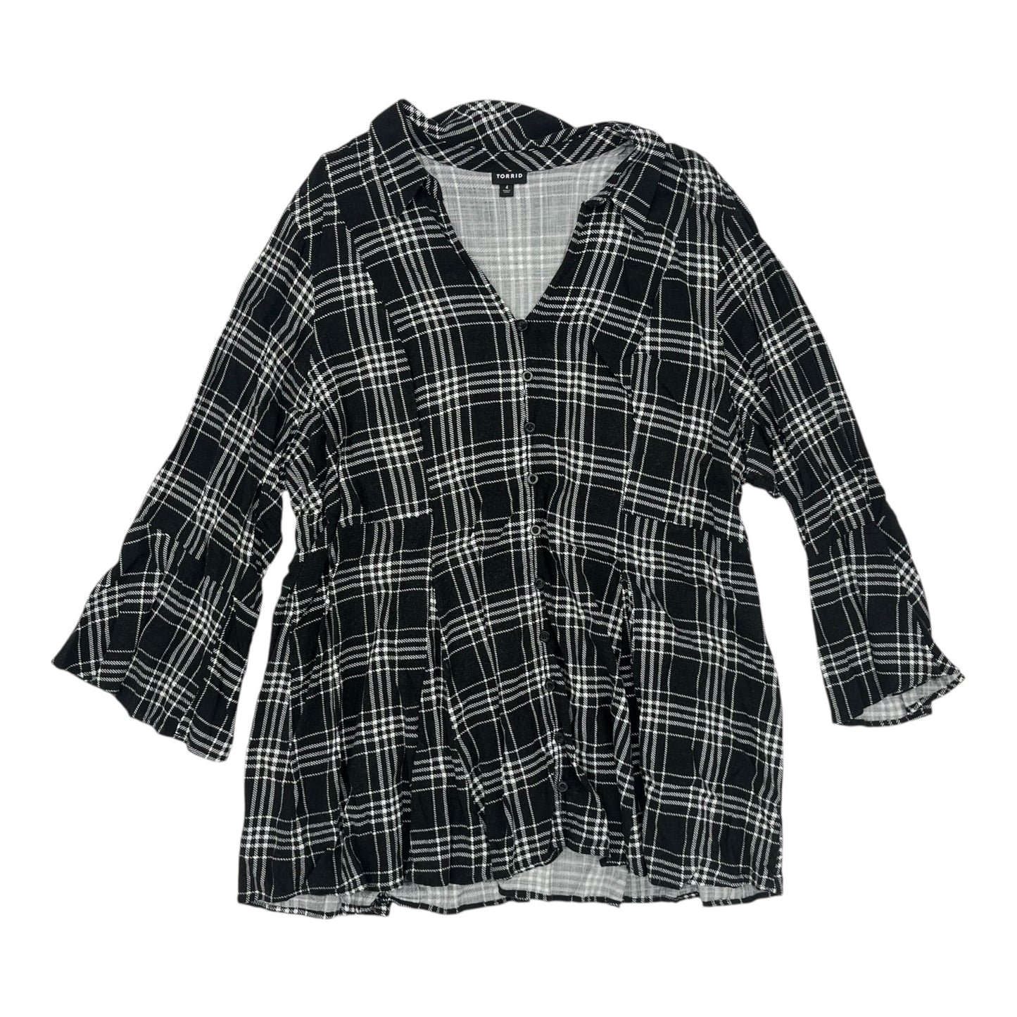 Top Ls By Torrid In Black & White, Size:4X