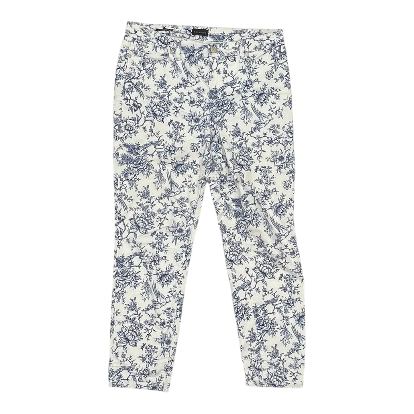 Jeans Skinny By Talbots In White Denim, Size:10