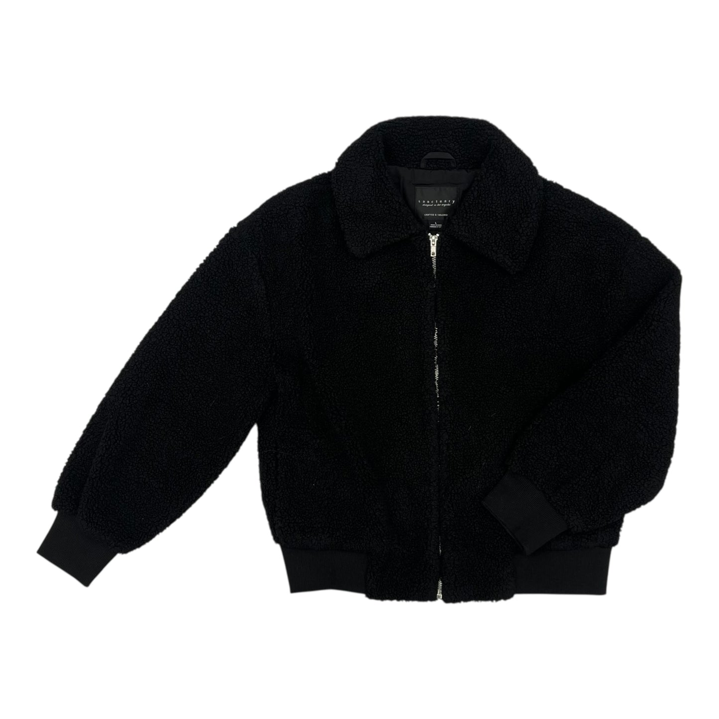 Jacket Faux Fur & Sherpa By Sanctuary In Black, Size:L