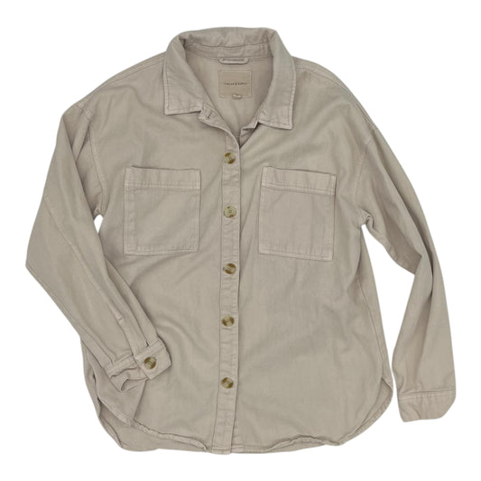 Jacket Shirt By Thread And Supply In Tan, Size:M