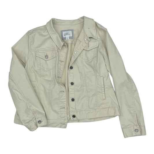 Jacket Denim By Market & Spruce In Cream Denim, Size:Xxl