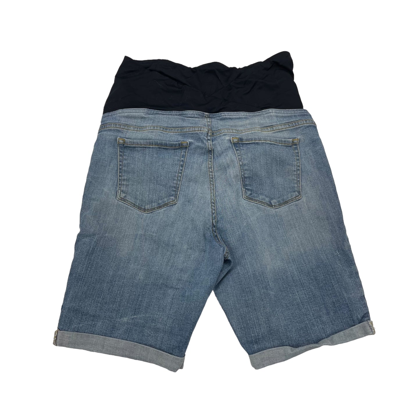 BLUE DENIM MAT SHORTS by ISABEL MATERNITY Size:14