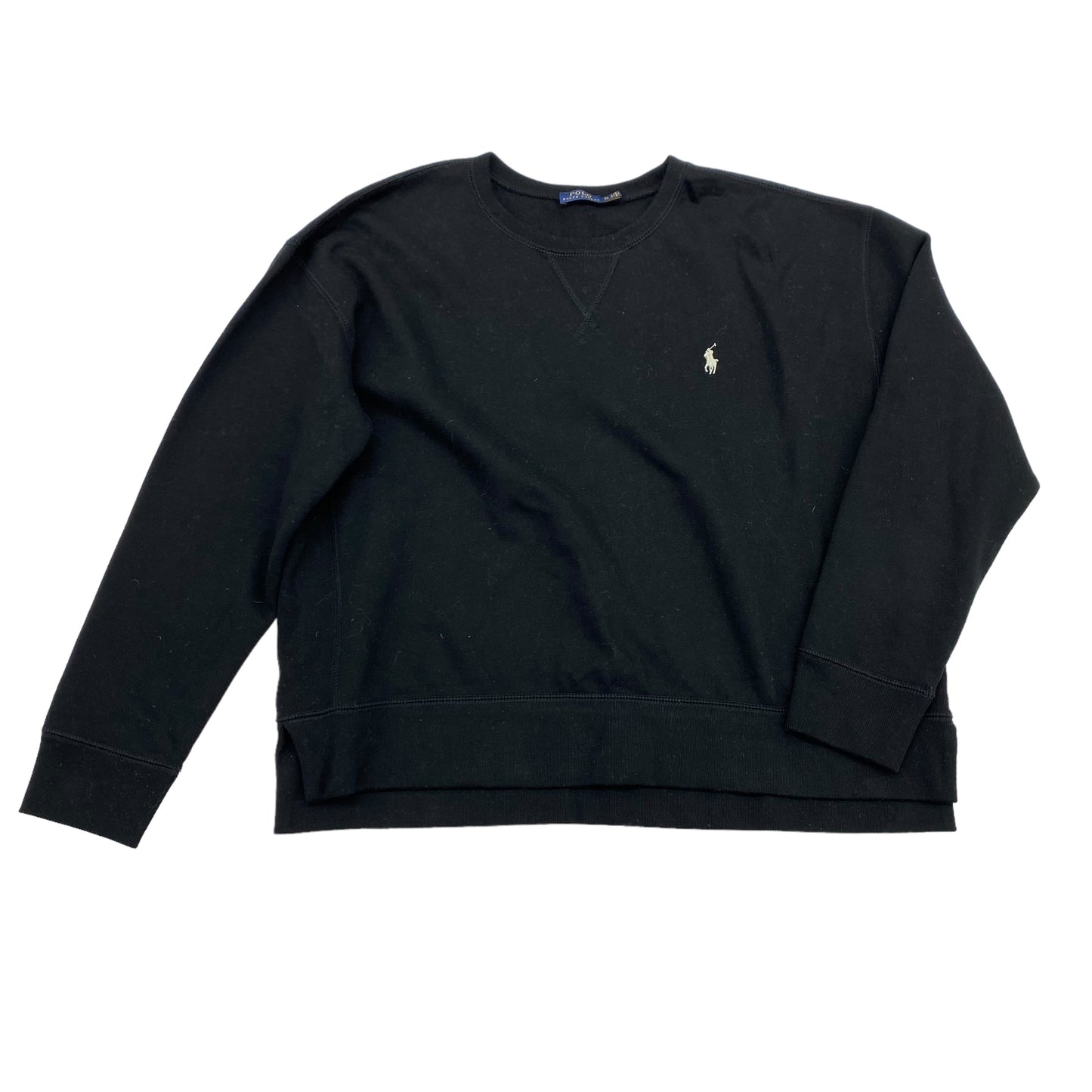 BLACK SWEATSHIRT CREWNECK by POLO RALPH LAUREN Size:XL