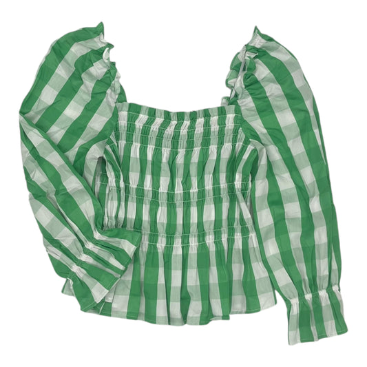 Top Ls By Who What Wear In Green & White, Size:S